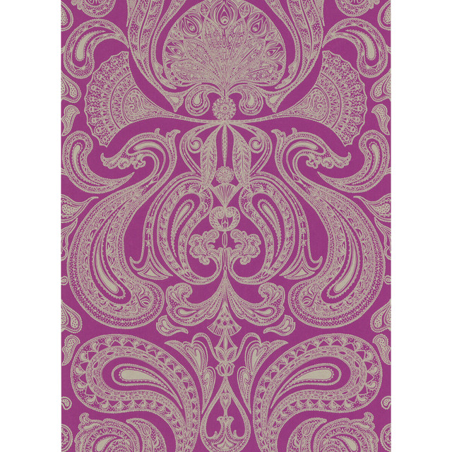 Cole & Son Wallcovering Malabar Mauve/G COLE & SON NEW CONTEMPORARY PAPER - 100% United Kingdom - Horizontal: 0 and Vertical: 28.5 20.5 - My Fabric Connection -
