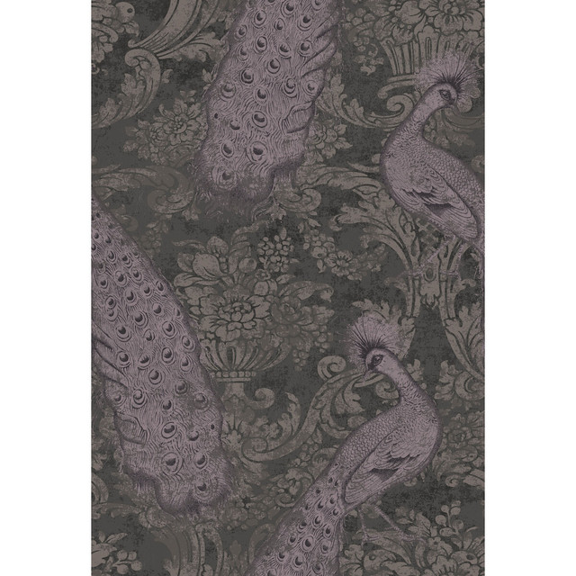 Cole & Son Wallcovering Byron Amythest And Charcoal COLE & SON ALBEMARLE PAPER - 100% United Kingdom - Horizontal: - and Vertical: 29.94 20 - My Fabric Connection -