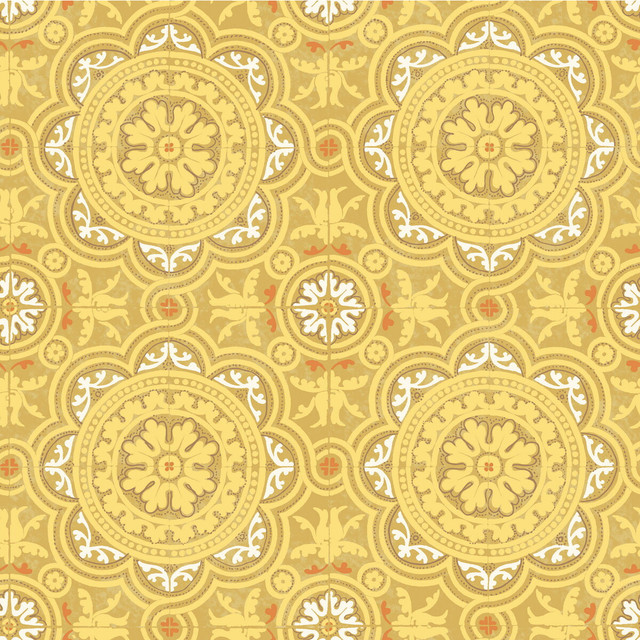 Cole & Son Wallcovering Piccadilly Ochre COLE & SON ALBEMARLE PAPER - 100% United Kingdom - Horizontal: - and Vertical: 20.88 21 - My Fabric Connection -