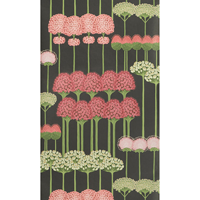 Cole & Son Wallcovering Allium Coral/L Green/Char