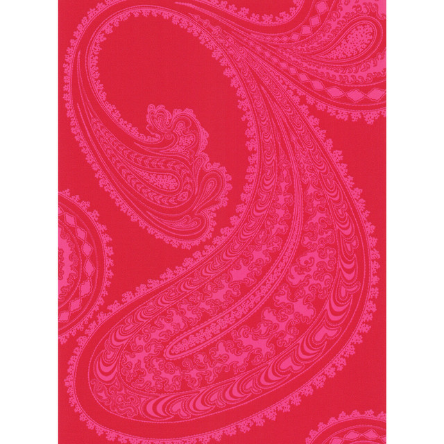 Cole & Son Wallcovering Rajapur Pink/Re COLE & SON NEW CONTEMPORARY PAPER - 100% United Kingdom - Horizontal: 0 and Vertical: 28.5 20.5 - My Fabric Connection -