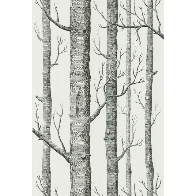 Cole & Son Wallcovering Woods Onyx/White COLE & SON NEW CONTEMPORARY II PAPER - 100% United Kingdom - Horizontal: - and Vertical: 28.3 20.5 - My Fabric Connection -