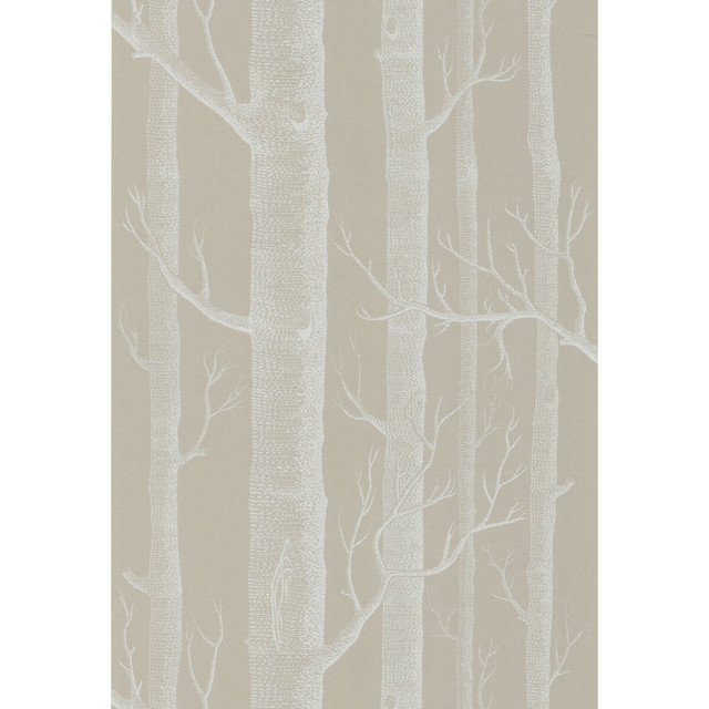 Cole & Son Wallcovering Woods White/Taupe COLE & SON NEW CONTEMPORARY II PAPER - 100% United Kingdom - Horizontal: - and Vertical: 28.3 20.5 - My Fabric Connection -