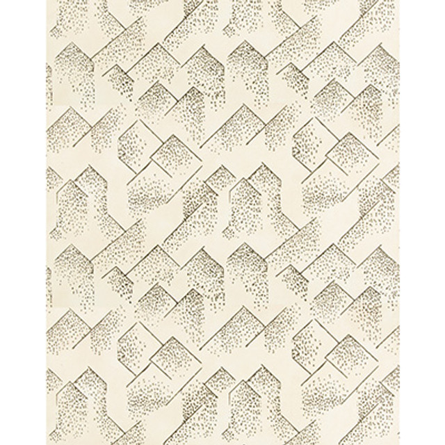 Lee Jofa Modern Wallcovering Brink Paper Cream/Onyx
