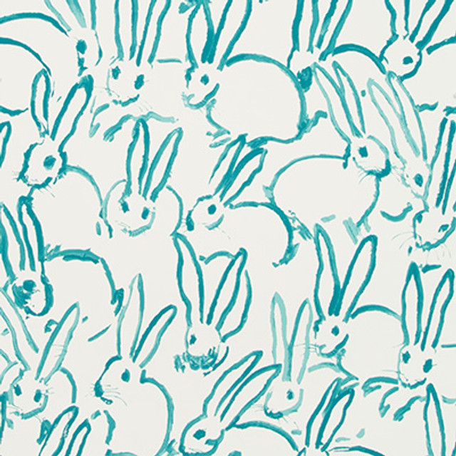 Lee Jofa Modern Wallcovering Hutch Turquoise
