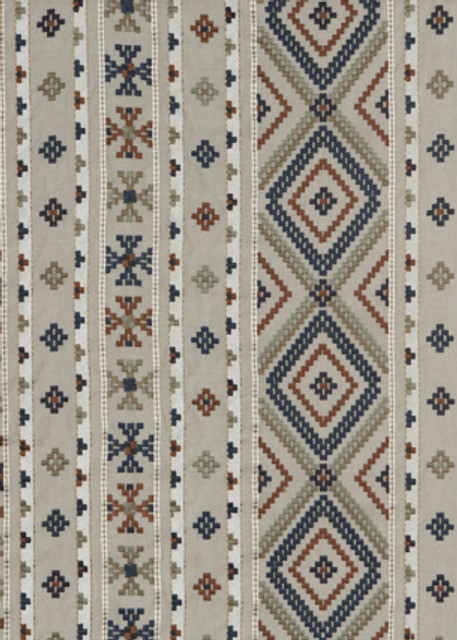 Mulberry Fabric Shaftesbury Blue/Lovat