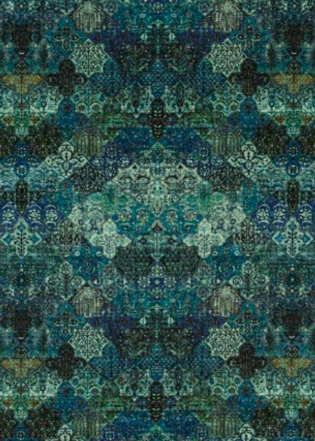 G P & J Baker Fabric Sampul Peacock