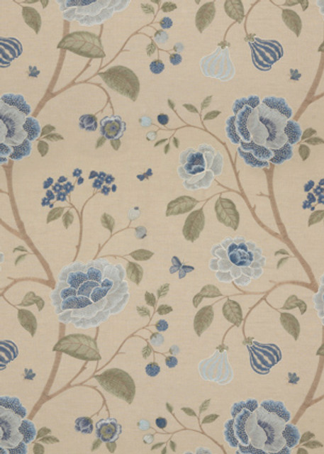 G P & J Baker Fabric Lillington Soft Blue