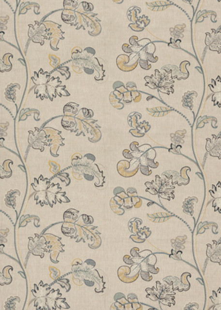 G P & J Baker Fabric Alderwood Soft Blue