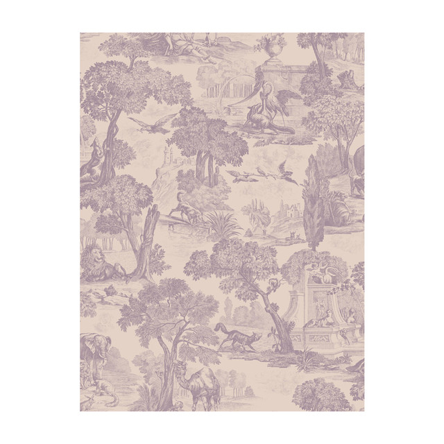 Cole & Son Wallcovering Versailles Mulberry - PAPER - 100% United Kingdom - Horizontal: - and Vertical: 36 27 - My Fabric Connection -