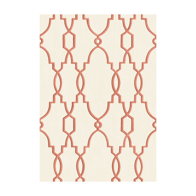 Cole & Son Wallcovering Parterre Red - PAPER - 100% United Kingdom - Horizontal: - and Vertical: 15 21 - My Fabric Connection -