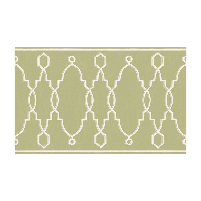 Cole & Son Wallcovering Parterre Border Leaf Green - PAPER - 100% United Kingdom - Horizontal: - and Vertical: - 15.7 - My Fabric Connection -