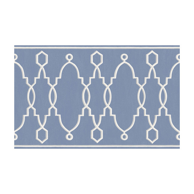 Cole & Son Wallcovering Parterre Border Cobalt Blue - PAPER - 100% United Kingdom - Horizontal: - and Vertical: - 15.7 - My Fabric Connection -