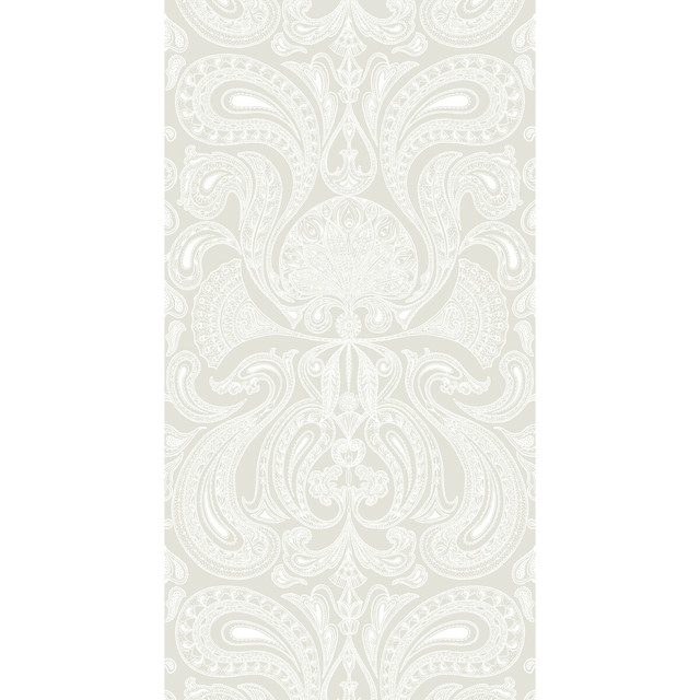 Cole & Son Wallcovering Malabar White/Linen CONTEMPORARY RESTYLED PAPER - 100% United Kingdom - Horizontal: 21 and Vertical: 30 21 - My Fabric Connection -