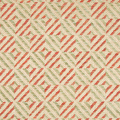 Lee Jofa Fabric Verbier Diamond Jade/Red