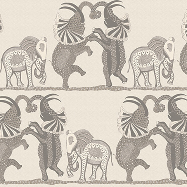 Cole & Son Wallcovering Safari Dance Pale Stone & Grey