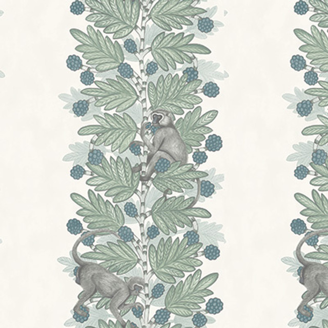 Cole & Son Wallcovering Acacia Blue & Green