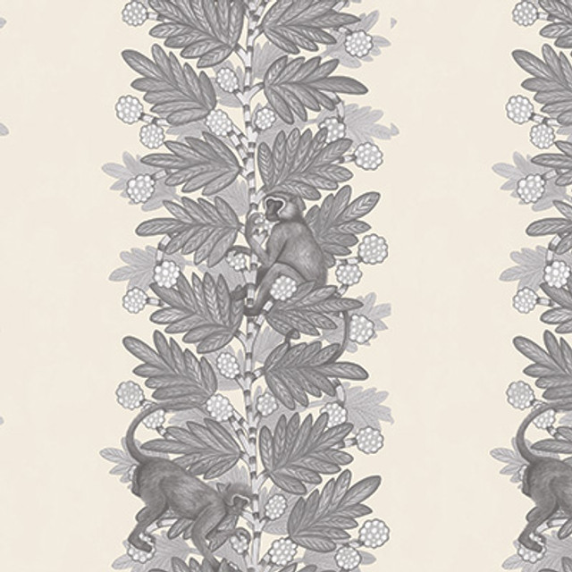 Cole & Son Wallcovering Acacia Grey & White