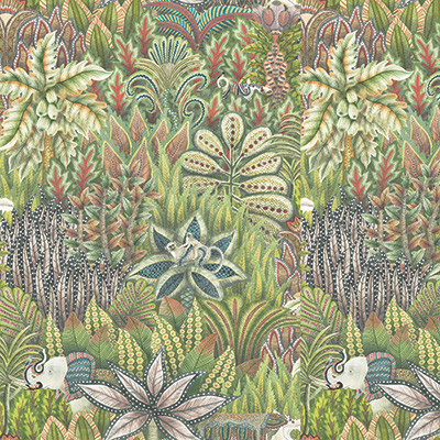 Cole & Son Wallcovering Singita Green