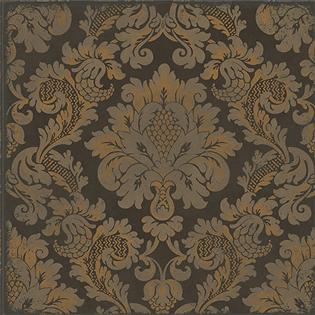 Cole & Son Wallcovering Stravinsky Charcoal & Bronze