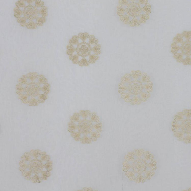 RM CoCo Fabric Mumbai Latte Window Dressing 100% POLYESTER GROUND 100 COTT E - Machine washable Horizontal: 16 and Vertical: 11.5 52 - My Fabric Connection -