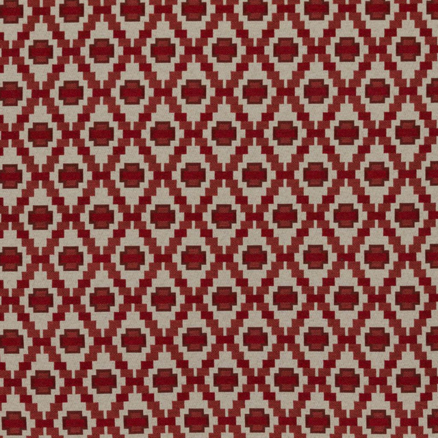 RM CoCo Fabric Step Up Trellis Cherry Finishing Touches Vol 8 61% Polyester 39% Rayon See Sample 15000 Horizontal: 2.253 54 - My Fabric Connection -