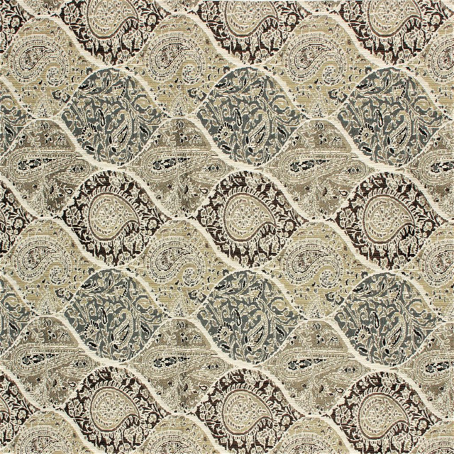 RM CoCo Fabric Bridlewood Paisley Platinum