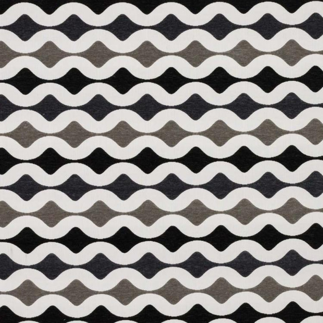 RM CoCo Fabric Odeon Charcoal Inspired Living Vol 12 100% Polyester - Cool wash w/ care, no bleach Horizontal: 9.5 and Vertical: 3.75 54 - My Fabric Connection -