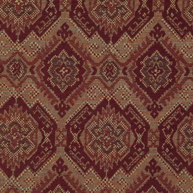 RM CoCo Fabric Zuma Bordeaux Modern Mix 100% Polyester - Cool wash w/ care, no bleach Horizontal: 6.75 and Vertical: 10.333 55 - My Fabric Connection -