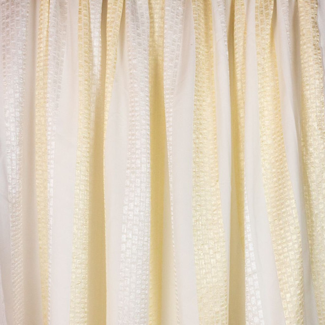 RM CoCo Fabric Van Zandt Glimmer Sheer Indulgence Regular Book 100% Polyester See Sample 0 Horizontal: 9.10 110 - My Fabric Connection -