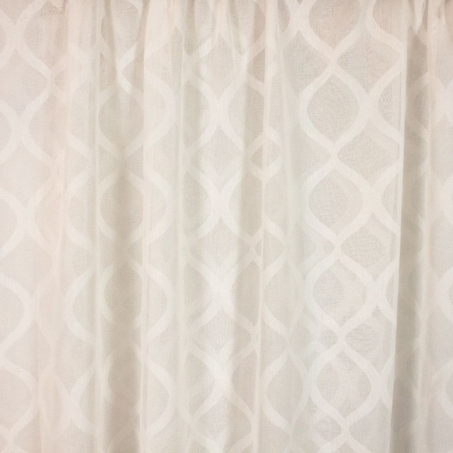 RM CoCo Fabric Westdale Alpine Snow Sheer Indulgence Regular Book 100% Polyester See Sample 0 Horizontal: 56.9 110 - My Fabric Connection -
