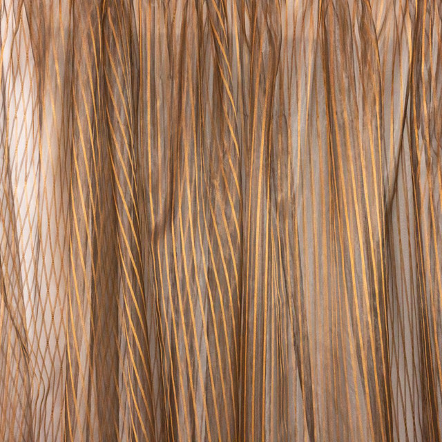 RM CoCo Fabric Zavala Copper Penny Sheer Indulgence Regular Book 100% Polyester See Sample 0 Horizontal: 0.6250 110 - My Fabric Connection -