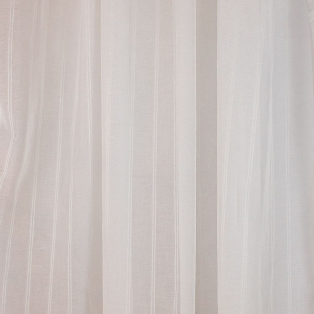 RM CoCo Fabric Wynnewood Devon White Sheer Indulgence Regular Book 100% Polyester See Sample 0 Horizontal: 2.660 110 - My Fabric Connection -