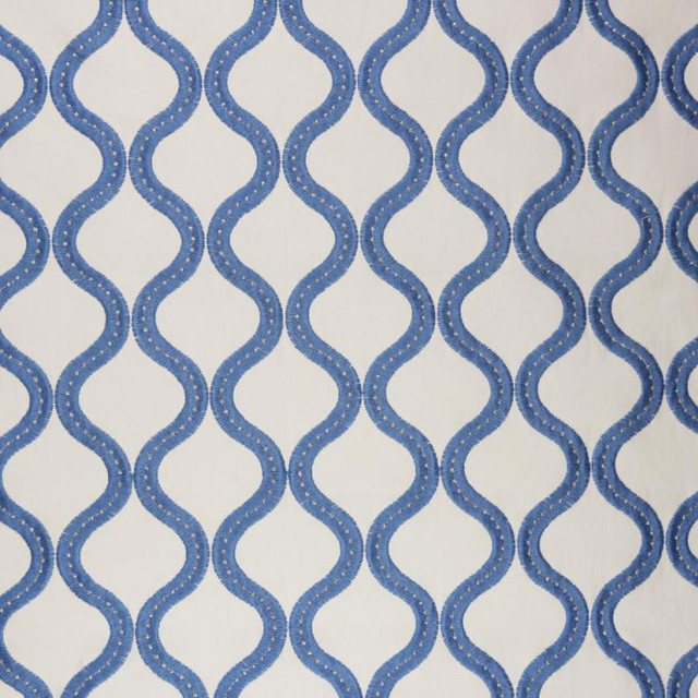 RM CoCo Fabric Go With The Flow Ocean Flying Colors Vol. II - Wesco 85% COTTON, 12% POLY, 3% ZARI - Dry clean only Horizontal: 3.75 and Vertical: 3.75 53 - My Fabric Connection -