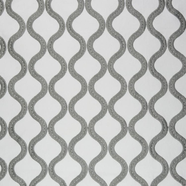 RM CoCo Fabric Go With The Flow Gray Flying Colors Vol. I - Wesco 85% COTTON, 12% POLY, 3% ZARI - Dry clean only Horizontal: 3.75 and Vertical: 3.75 53 - My Fabric Connection -