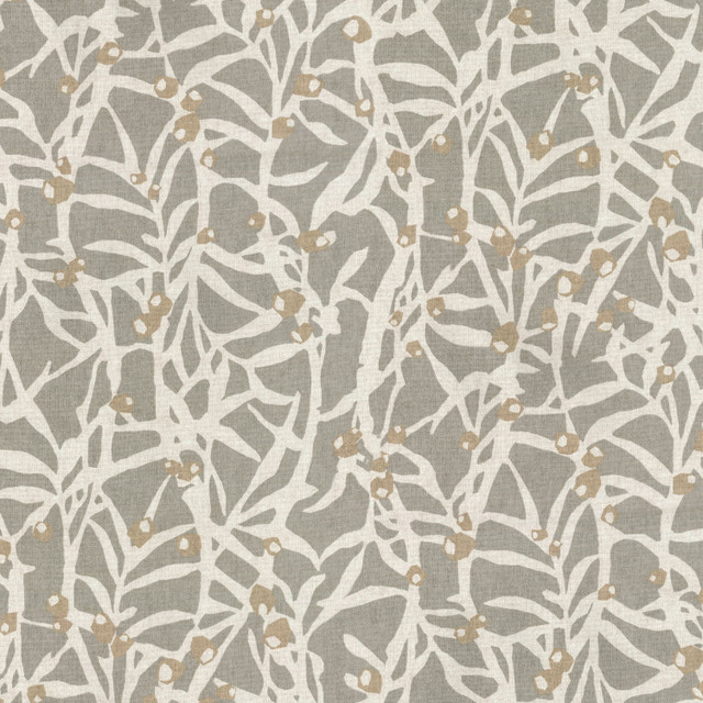 PKL Studio Fabric Origami Branch Platinum 406611 PRINTWORKS II 100% Cotton U.S.A. Wyzenbeek 51,000 Horizontal: 13.50" and Vertical: 25.25" 54" - My Fabric Connection -