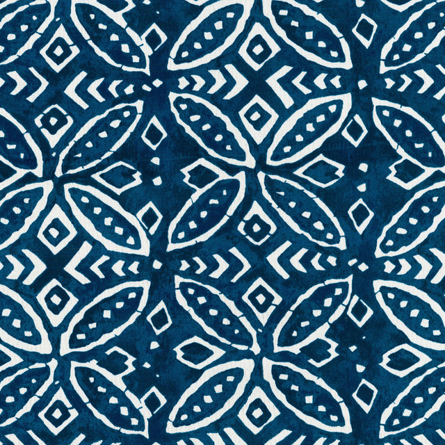 PKL Studio Fabric Od Merida Indigo 250592 OUTDOOR DECEMBER '17 100% Polyester U.S.A. Wyzenbeek 51,000 Horizontal: 13.50" and Vertical: 12.60" 54" - My Fabric Connection -