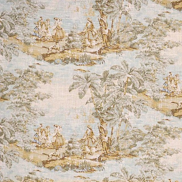Magnolia Fabric Colonial Spa - 55% Lin, 45% Vis Korea 9000 Horizontal: 54 and Vertical: 24 53 - My Fabric Connection -
