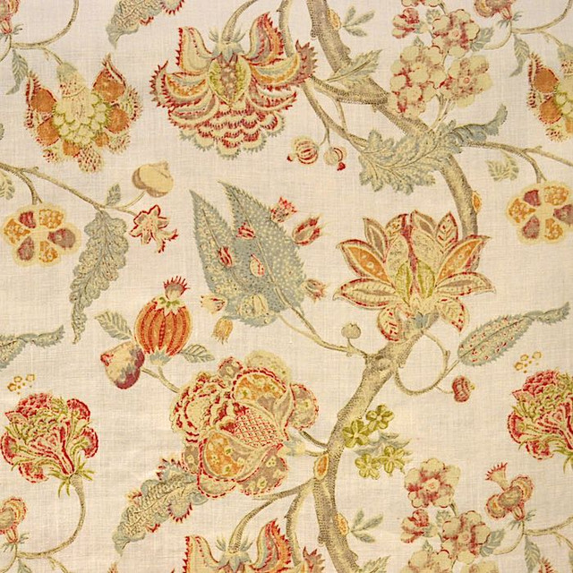 Magnolia Fabric Forreal Autumn - 100% Linen Uk 12000 Horizontal: 26 and Vertical: 25.5 51"-53" - My Fabric Connection -