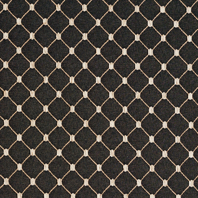 Charlotte Fabric 2651 Onyx/Diamond Uptown Jacquards VI 100% Woven Polyester Asia Exceeds 70,000 Wyzenbeek Rubs (Heavy Duty) Horizontal: 1.75" x Vertical: 1.5" 54 Inches - My Fabric Connection -