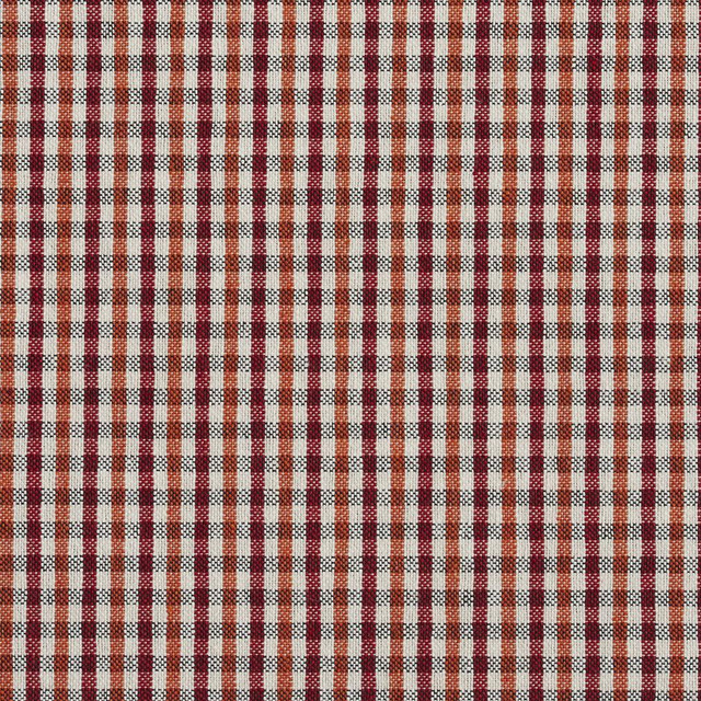 Charlotte Fabric 5816 Spice Check Classic Patterns 52% Polyester, 48% Cotton Made In USA Exceeds 200,000 Wyzenbeek Rubs (Heavy Duty) Horizontal: .5" X Vertical: .25" 54 Inches - My Fabric Connection -