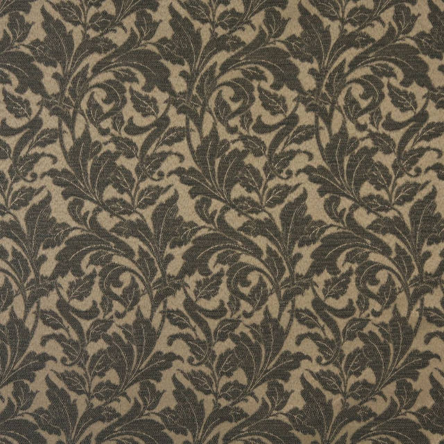 Charlotte Fabric 6607 Cafe/Leaf Outdoor/Indoor Oasis III 100% Woven Polyester Made In USA Exceeds 48,000 Wyzenbeek Rubs (Heavy Duty) Horizontal: 7.50" x Vertical: 20.0" 54 Inches - My Fabric Connection -