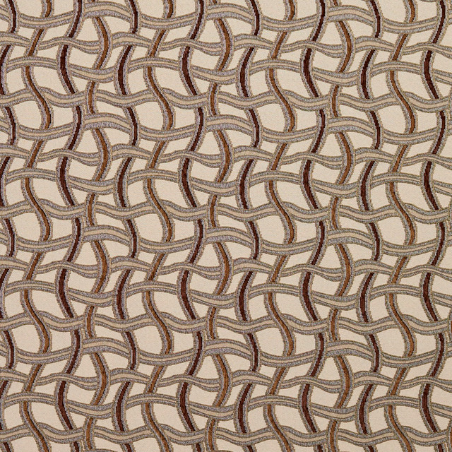 Charlotte Fabric 8541 Harvest/Maze Contemporary Wovens 100% Woven Polyester Asia Exceeds 100,000 Wyzenbeek Rubs (Heavy Duty) Horizontal: 8.25" x Vertical: 7.5" 54 Inches - My Fabric Connection -