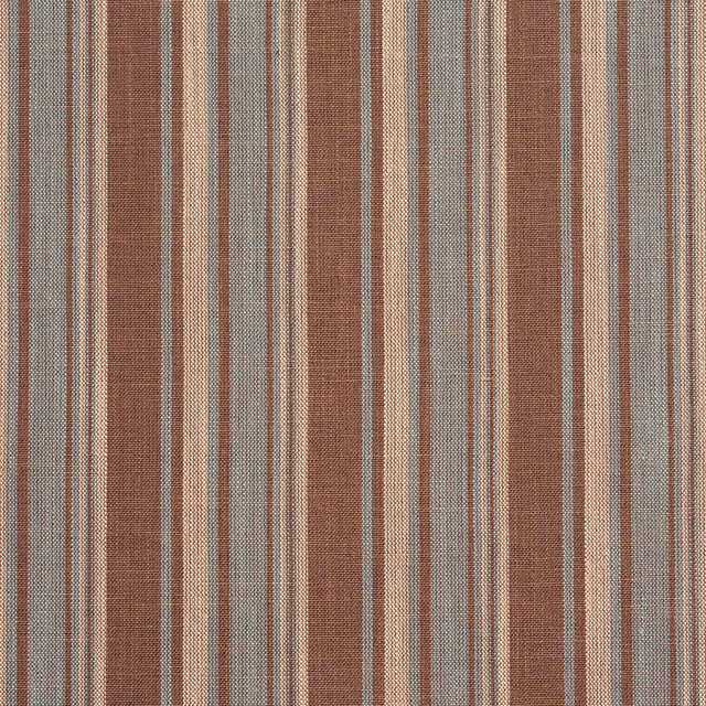 Charlotte Fabric D132 Cornflower Stripe Clubhouse Collection 100% Woven Polyester Asia Exceeds 120,000 Wyzenbeek Rubs (Heavy Duty) Horizontal: 3.75" 54 Inches - My Fabric Connection -