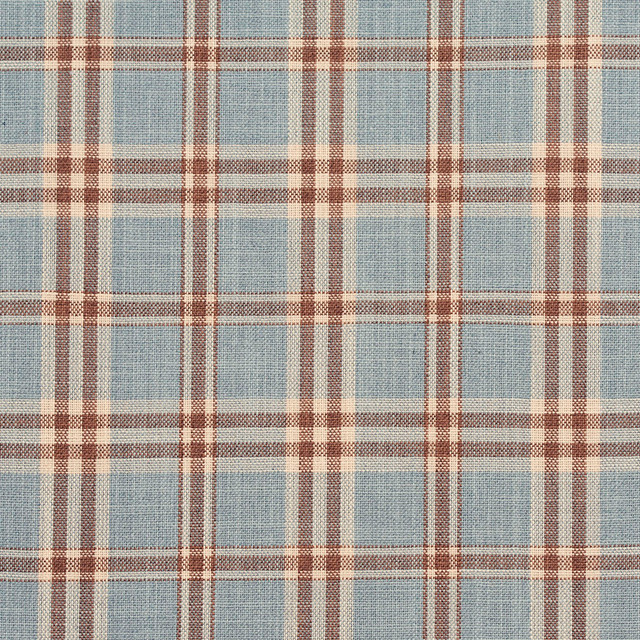 Charlotte Fabric D153 Cornflower Tartan Clubhouse Collection 100% Woven Polyester Asia Exceeds 120,000 Wyzenbeek Rubs (Heavy Duty) Horizontal: 3.75" x Vertical: 3.75" 54 Inches - My Fabric Connection -