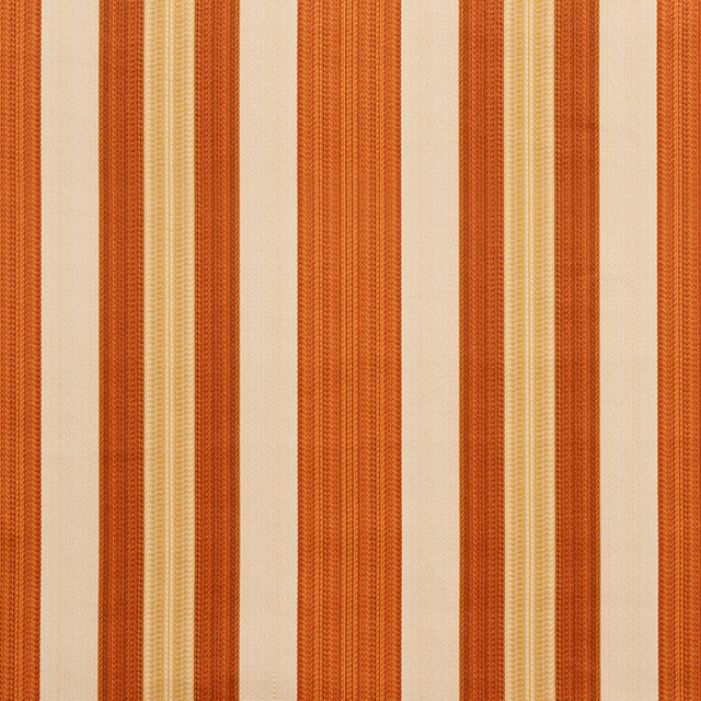 Charlotte Fabric D304 Amber Noble Stripe Old World Classics 70% Polyester, 30% Cotton Spain Exceeds 30,000 Wyzenbeek Rubs (Heavy Duty) Horizontal: 7" 54 Inches - My Fabric Connection -