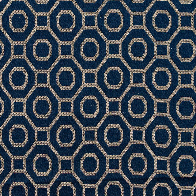 Charlotte Fabric D169 Sapphire Sateens 100% Woven Polyester Asia Exceeds 100,000 Wyzenbeek Rubs (Heavy Duty) Horizontal: 2" x Vertical: 2.25" 54 Inches - My Fabric Connection -