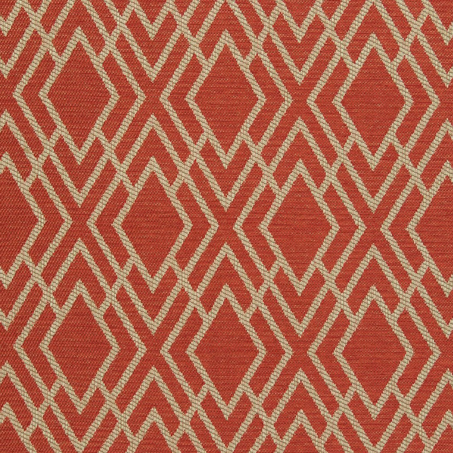 Charlotte Fabric CB800-93 Shades of Coral 100% Woven Polyester Asia Exceeds 110,000 Wyzenbeek Rubs (Heavy Duty) Horizontal: 5" x Vertical: 8" 54 Inches - My Fabric Connection -