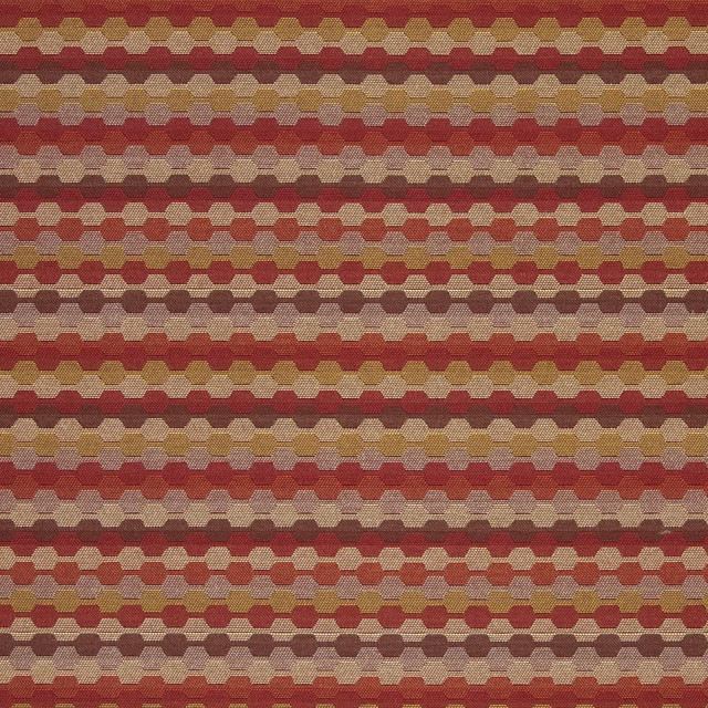 Charlotte Fabric D921 Rope/Spice Durables III 100% Woven Polyester Made In USA Exceeds 100,000 Wyzenbeek Rubs (Heavy Duty) Horizontal 1" x Vertical 7.25" 54 Inches - My Fabric Connection -