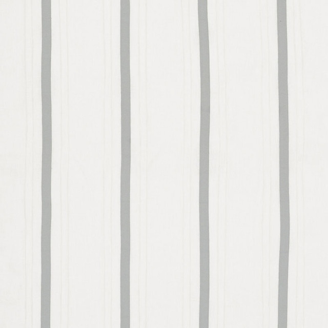 Schumacher Fabric Stripe Applique Sheer Grey 75761 Natural-Sheers 90% Linen, 10% Polyester - Horizontal: 6.5 and Vertical: - 50.75 - My Fabric Connection -